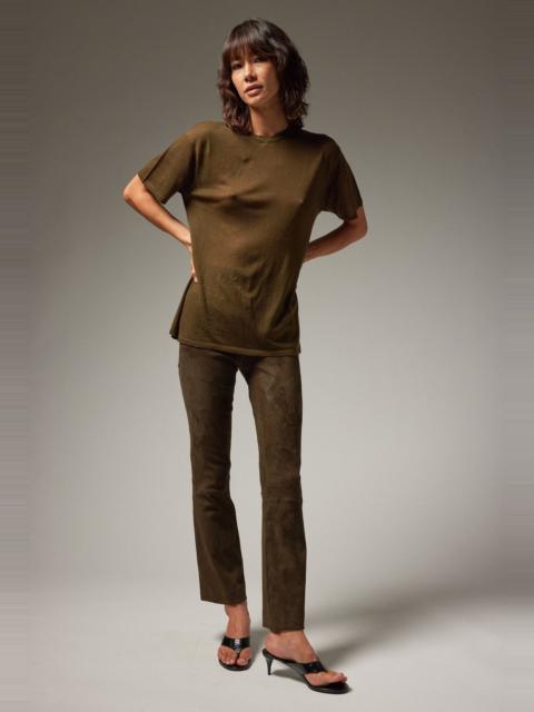 SPRWMN SUEDE ANKLE FLARE