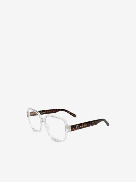 Marc Jacobs tortoiseshell-effect square-frame glasses