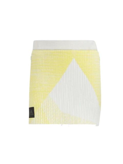 adidas (WMNS) adidas Statement Primeknit Skirt 'Yellow White' HG1689