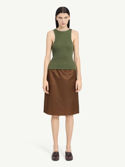 MM6 Maison Margiela Ribbed Knit Sleeveless Top