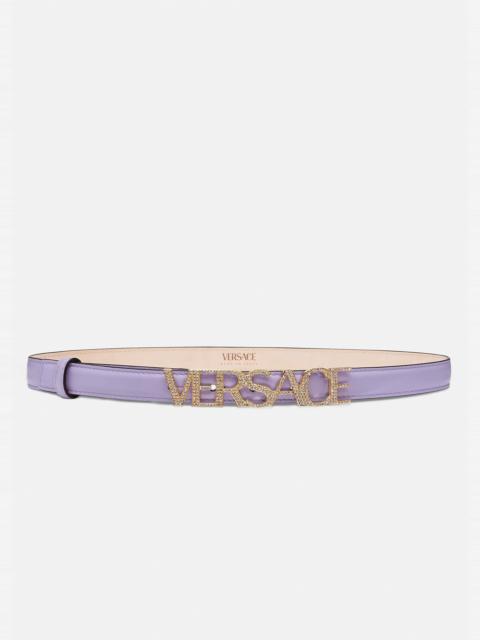 VERSACE Logo Crystal Belt