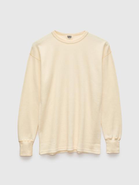 Warehouse & Co. Long Sleeve Thermal Tee in Natural Kinari