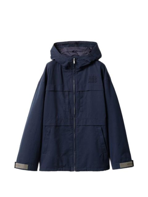 Miu Miu drawstring parka coat