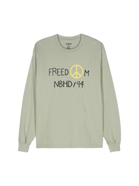 NEIGHBORHOOD slogan-print cotton T-shirt