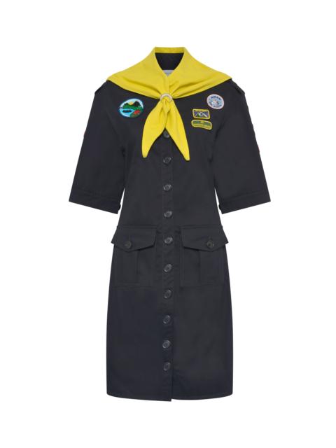 Marine Serre Scout workwear mini dress