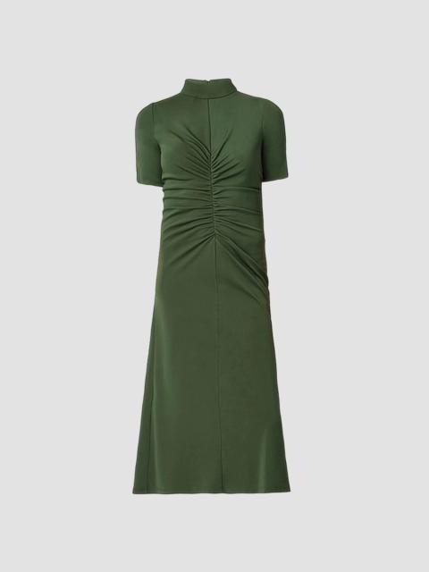 Shoshanna Women's Shelly Ruched Midi Dress - Olive