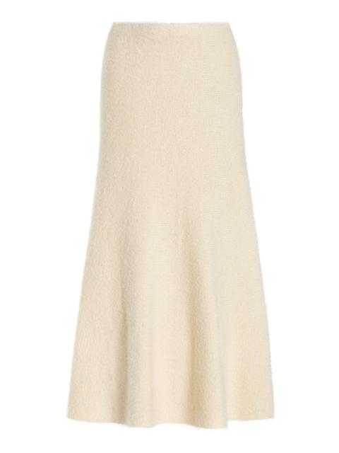 GABRIELA HEARST Manni Knit Skirt in Ivory Cashmere