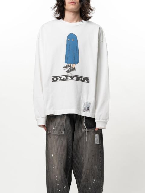 Maison MIHARAYASUHIRO OLIVER Printed Long Sleeve T-shirt