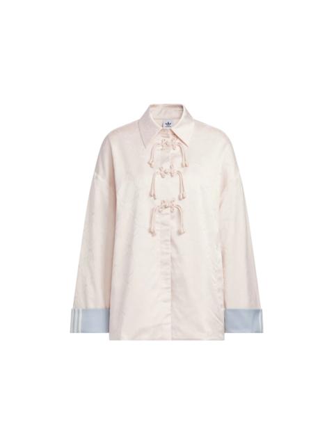 adidas adidas Womens New Chinese Loose Fit Shirt Jacket (Asia Sizing) Wonder Quartz