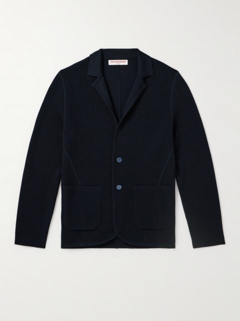 ORLEBAR BROWN Rainer Merino Wool-Piqué Cardigan