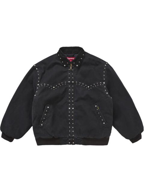 新品　supreme paisley studded work jacket Supreme Paisley Studded Work Jacket Brown Men's - FW23 - US