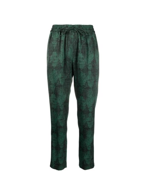 Aspesi graphic-print cropped trousers