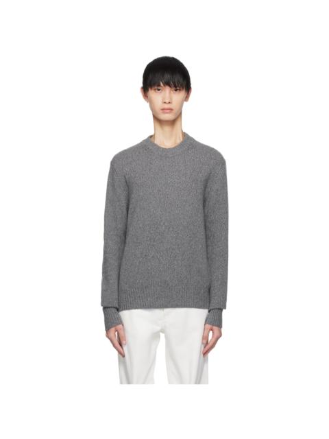 AMI Paris Gray Ami de Cœur Sweater