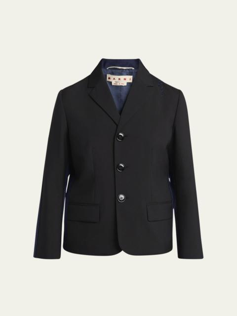 ジャケット MARNI Black polyester stretch blazer Marni Black polyester stretch blazer | gebnegozionline