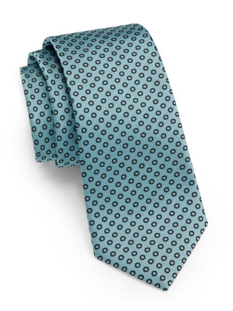 GIORGIO ARMANI Men's Geometric Silk Tie - Aquamarine