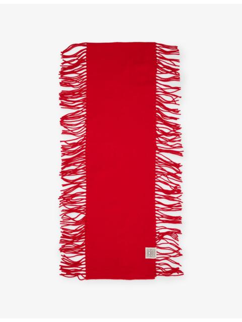 TOTEME Tassel Wool And Cashmere Scarf