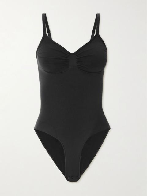 SKIMS Seamless Sculpt Brief Bodysuit - Onyx Black