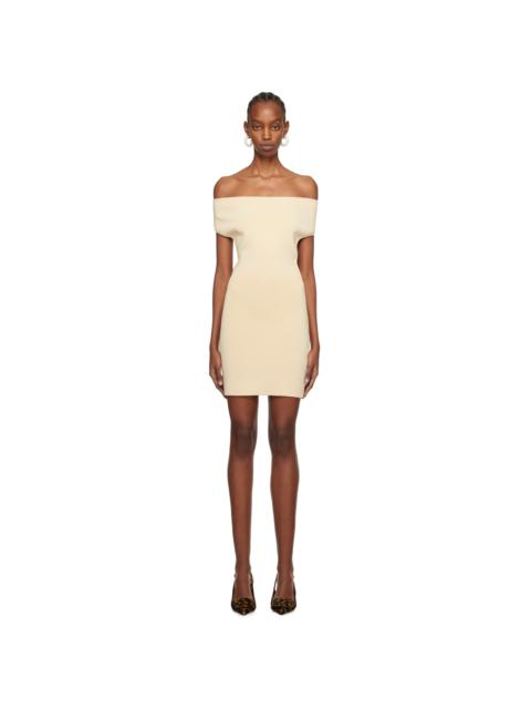 JACQUEMUS Beige Les Sculptures 'La robe Cubista' Minidress