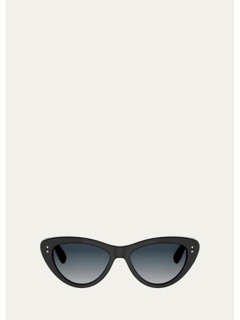 Dior Oblique B2I 55MM Cat-Eye Sunglasses
