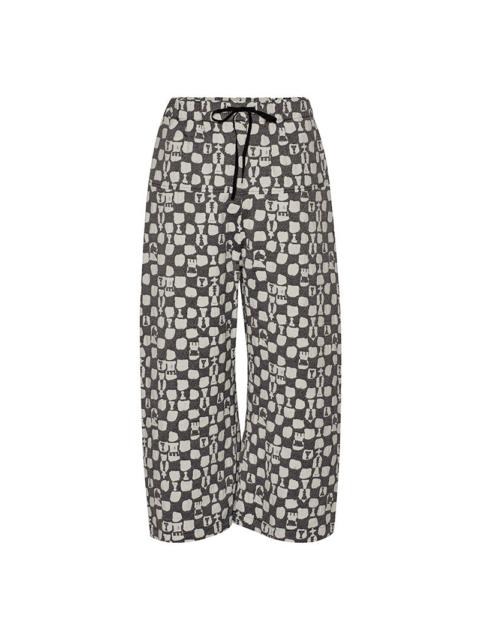 HENRIK VIBSKOV ECLIPSE PANTS - BLACK WHITE CHESS