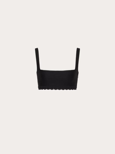 Valentino BRALETTE IN VALENTINO COTTON GUIPURE JARDIN PLAT