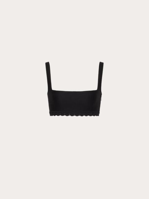 BRALETTE IN VALENTINO COTTON GUIPURE JARDIN PLAT