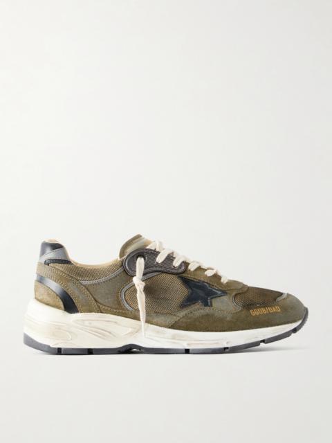 Golden Goose Running Dad Suede-Trimmed Mesh Sneakers