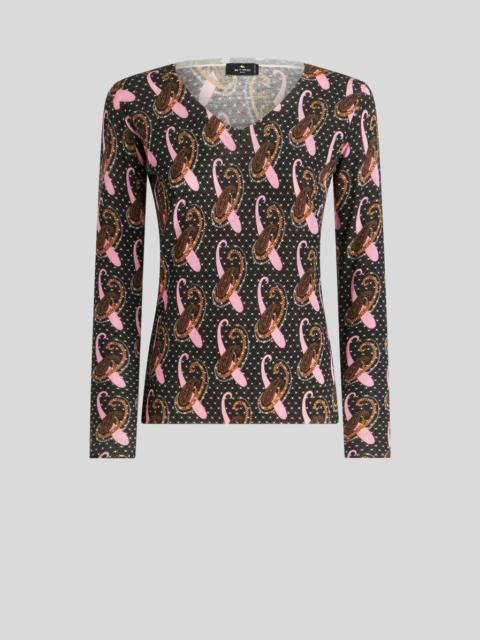 Etro PAISLEY WOOL JUMPER