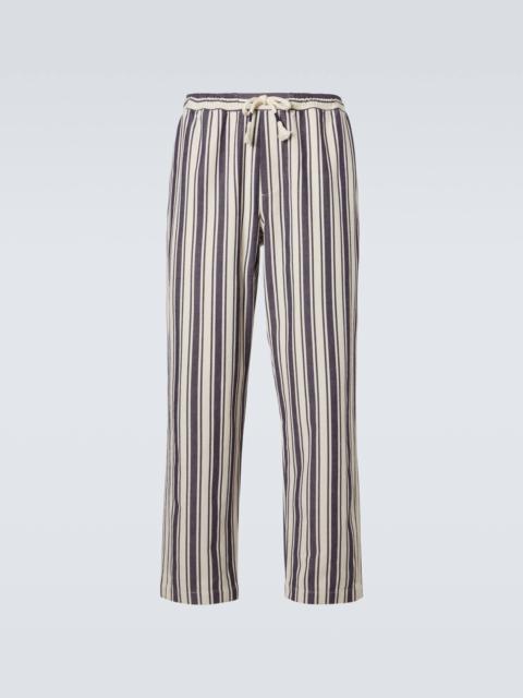 ORLEBAR BROWN Sonoran striped cotton straight pants