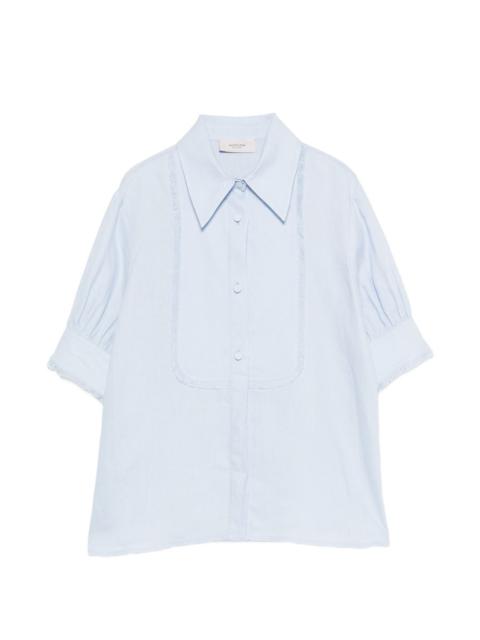 AGNONA fringed-detail shirt