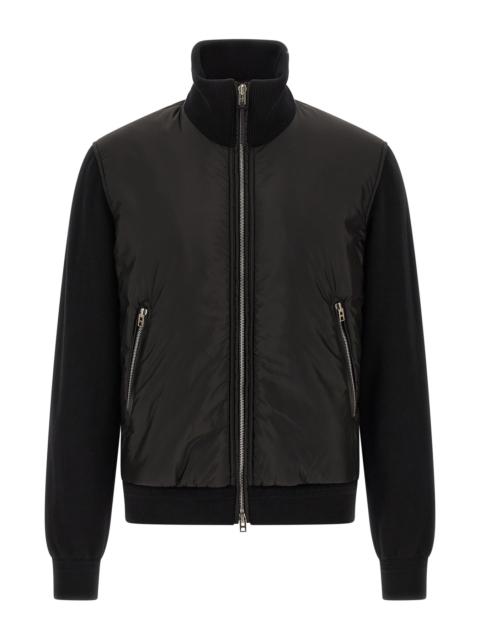 Merino wool bomber jacket