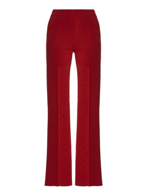 HIGH SPORT NSFW Jules Stretch Knit Pants red