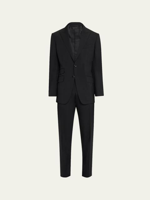 TOM FORD Men's Wool Peak Lapel Two-Piece Suit