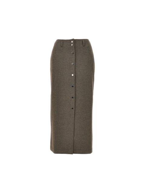 EMPORIO ARMANI KNITTED MIDI SKIRT