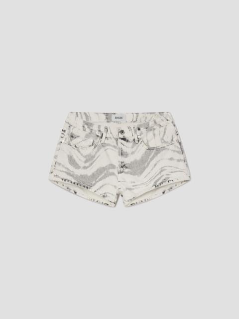 AGOLDE LOW RISE PARKER SHORT IN QUIVER