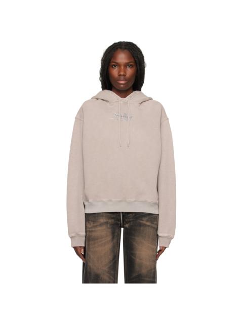 alexanderwang.t Taupe Blade Logo-Embossed Hoodie