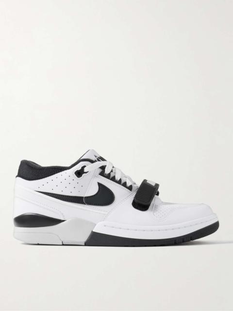 + Billie Eilish Air Alpha Force 88 Mesh- and Rubber-Trimmed Leather Sneakers