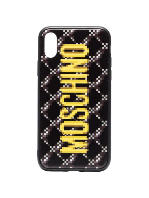 Moschino logo-print iPhone XS case