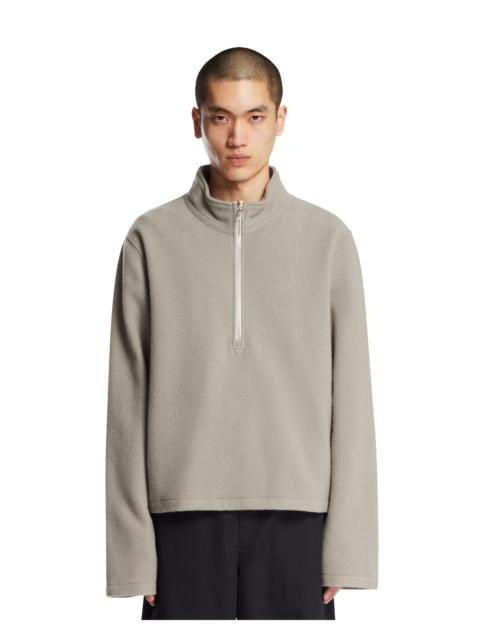 RIER Light Gray Wool Fleece Sweater