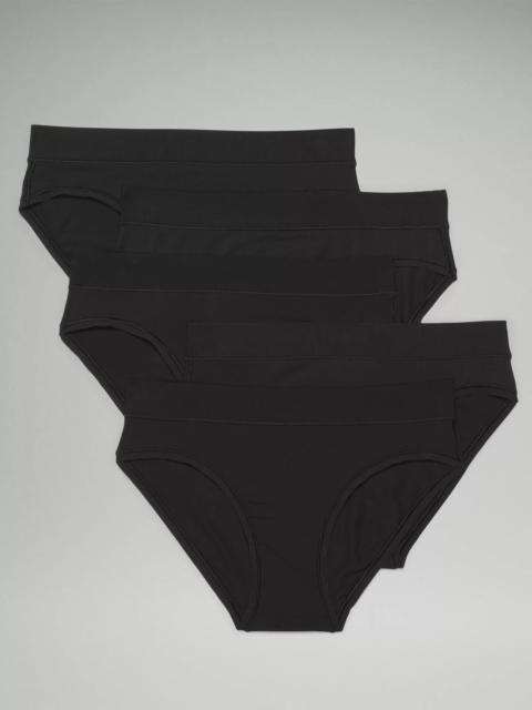 lululemon UnderEase Mid-Rise Bikini Underwear *5 Pack