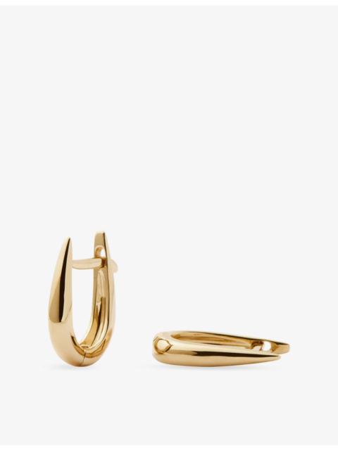 MISSOMA Claw Huggies 9ct Gold Hoop Earrings