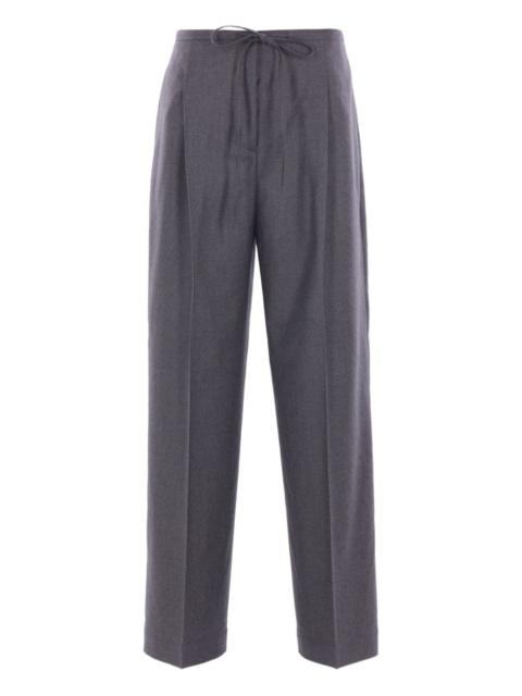 RÓHE drawstring-waist pleated trousers