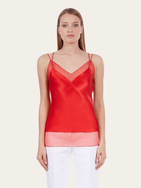 FERRAGAMO VISCOSE SATIN TOP