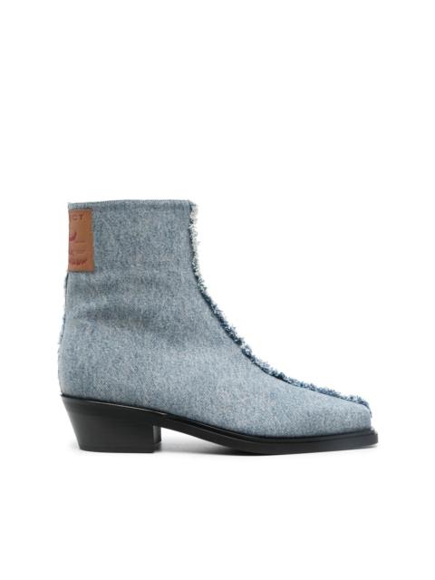 Y/Project denim ankle boots