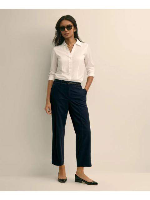 Brooks Brothers Cropped Wide-Leg Advantage Chino® Pants