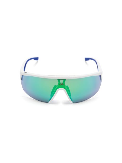 adidas shield-frame sunglasses