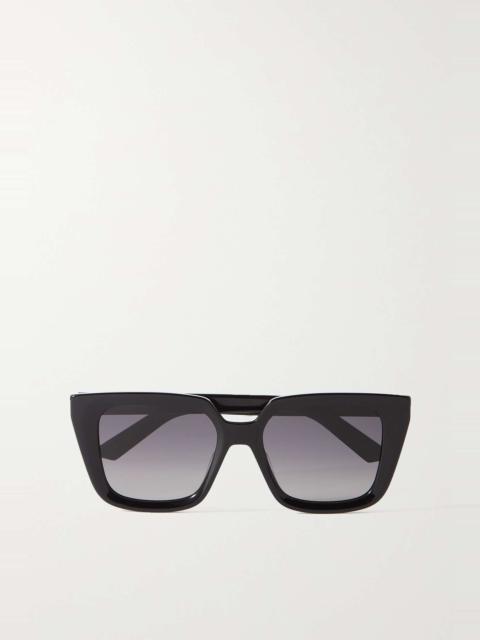 DiorMidnight S1I oversized square-frame acetate sunglasses