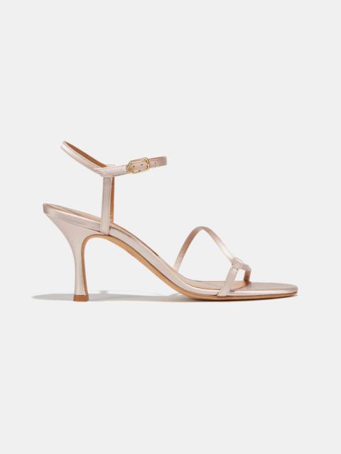 Emme Parsons LOOP HEEL IN PALE PINK SATIN