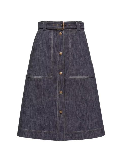 Moncler belt button skirt