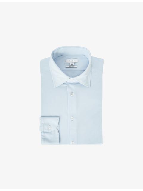 REISS Voyager Long-Sleeved Stretch-Woven Shirt